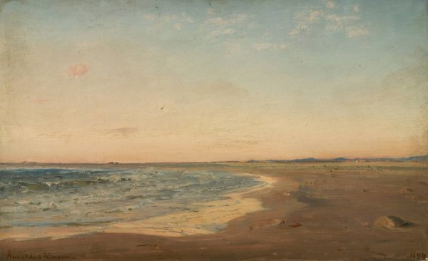 Fra Naerland, Jaeren  by Amaldus Nielsen - Hand-Painted Oil Painting Reproduction