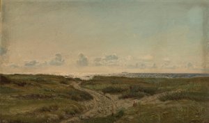 Fra Naerland, Jaeren by Amaldus Nielsen Oil Painting
