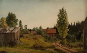 Fra Oklungen, Porsgrund Oil painting by Amaldus Nielsen