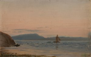 Fra Skudesnes by Amaldus Nielsen Oil Painting
