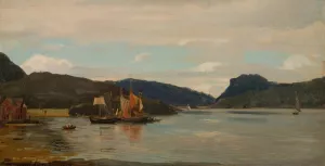 Fra Teroen, Bergen Oil painting by Amaldus Nielsen