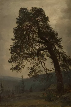Gammel gudbrandsdol by Amaldus Nielsen Oil Painting