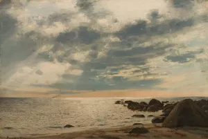 Godvaer, Jaeren Oil painting by Amaldus Nielsen
