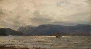 Gravaer, olve by Amaldus Nielsen Oil Painting