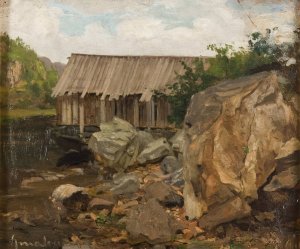 Hitteroe by Amaldus Nielsen Oil Painting