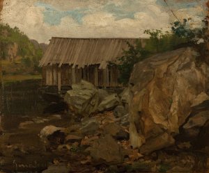 Hitteroe by Amaldus Nielsen Oil Painting