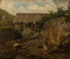 Hitteroe by Amaldus Nielsen Oil Painting