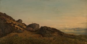 Hobde, Mandal by Amaldus Nielsen Oil Painting
