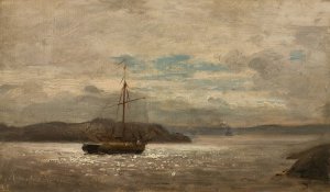 Hoven, Mandal by Amaldus Nielsen Oil Painting