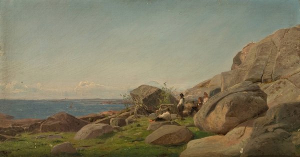 Hviledag ved Hvaler  by Amaldus Nielsen - Hand-Painted Oil Painting Reproduction