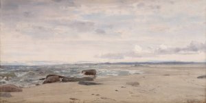 Jaersand by Amaldus Nielsen Oil Painting