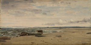 Jaersand by Amaldus Nielsen Oil Painting