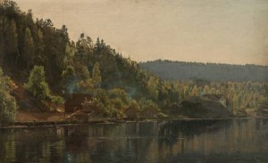 Langesand ved Risor by Amaldus Nielsen Oil Painting