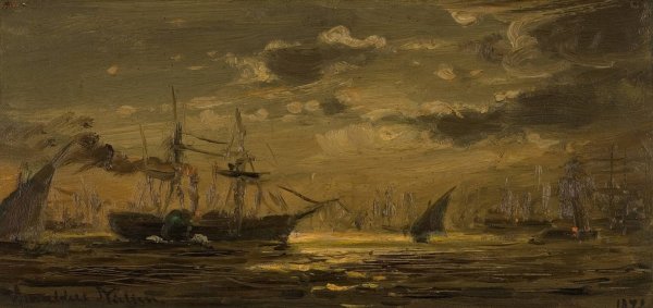 Maneskinn, Cadix red  by Amaldus Nielsen - Hand-Painted Oil Painting Reproduction