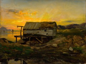 Salterier, Kinn by Amaldus Nielsen Oil Painting