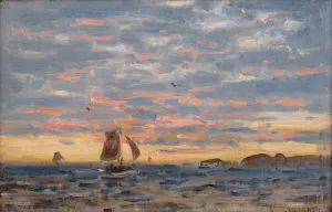 Skisse Oil painting by Amaldus Nielsen