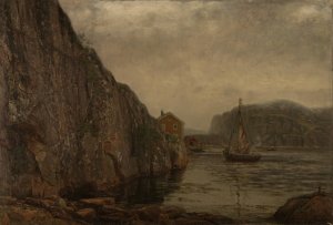 Skjaergard, Ny-Hellesund by Amaldus Nielsen Oil Painting