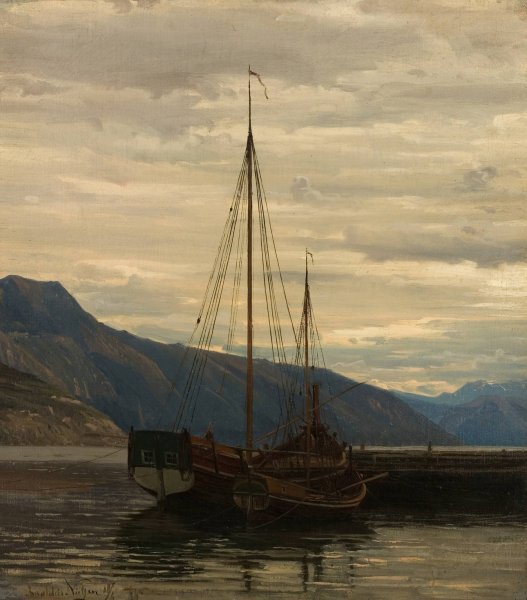 Sognejekter  by Amaldus Nielsen - Hand-Painted Oil Painting Reproduction