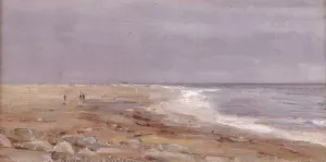 Solstreif, Jaeren Oil painting by Amaldus Nielsen
