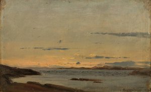 Sommeraften, Hvaler by Amaldus Nielsen Oil Painting