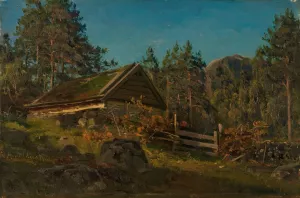 Sommerfjos by Amaldus Nielsen Oil Painting