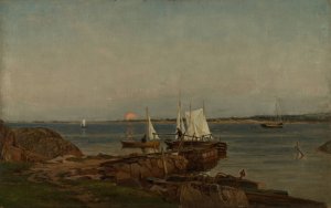 Sommernatt, Hvaler by Amaldus Nielsen Oil Painting