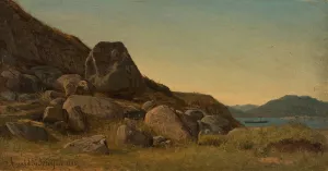 Sorlandsk landskap by Amaldus Nielsen Oil Painting