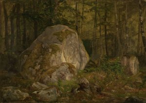 Stenstudie, Ulvegjeldsheien by Amaldus Nielsen Oil Painting