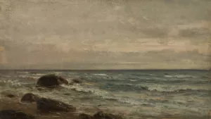 Strandparti, Jaeren by Amaldus Nielsen Oil Painting