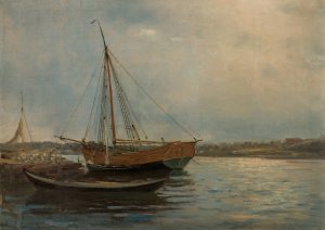 Studie by Amaldus Nielsen Oil Painting