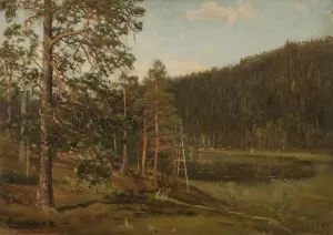 Tjern, Levanger by Amaldus Nielsen Oil Painting