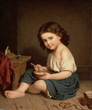 Breakfast Oil painting by Amalia Lindegren