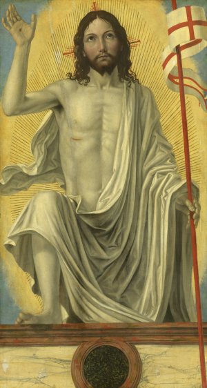 Christ Risen from the Tomb by Ambrogio Bergognone Oil Painting