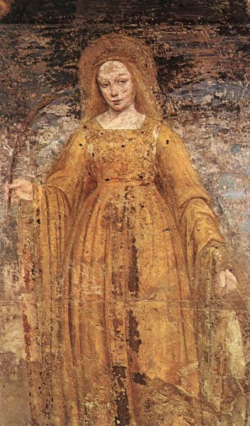 Main Product Photo of St Catherine of Alexandria Painting by Ambrogio Bergognone