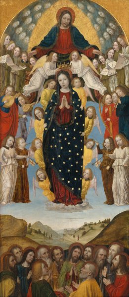 The Assumption of the Virgin by Ambrogio Bergognone Oil Painting