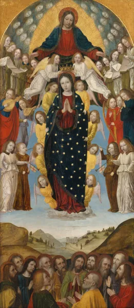 The Assumption of the Virgin by Ambrogio Bergognone Oil Painting