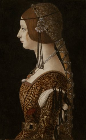 Bianca Maria Sforza by Ambrogio De Predis Oil Painting