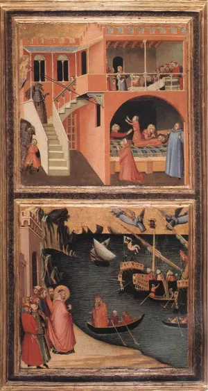 Scenes of the Life of St Nicholas by Ambrogio Lorenzetti Oil Painting