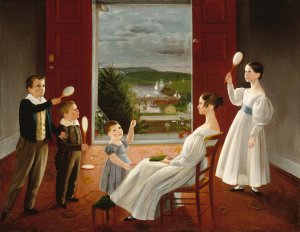 The Children of Nathan Starr by Ambrose Andrews Oil Painting