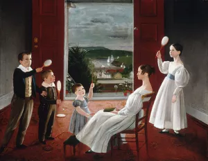 The Children of Nathan Starr Oil painting by Ambrose Andrews