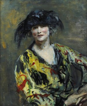 Portrait Of Madame Errasuriz by Ambrose Mcevoy Oil Painting
