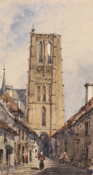 Larchant near Fontainebleau by Ambrose Poynter Oil Painting