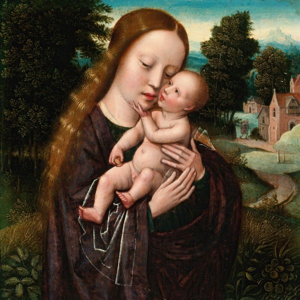 Madonna And Child by Ambrosius Benson - Hand-Painted Oil Painting Reproduction