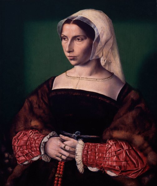 Portrait of Anne Stafford by Ambrosius Benson - Hand-Painted Oil Painting Reproduction