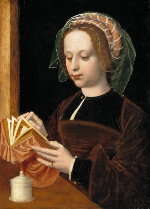The Magdalen Reading by Ambrosius Benson Oil Painting