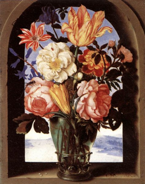 Main Product Photo of Bouquet of Flowers Painting by Ambrosius Bosschaert The Elder
