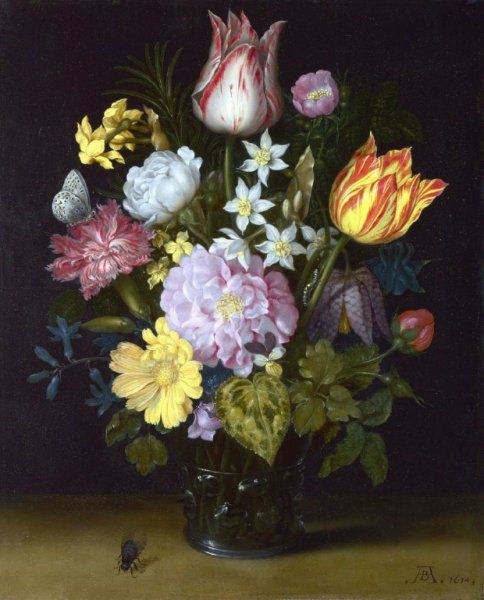 Main Product Photo of Flowers in a Vase Painting by Ambrosius Bosschaert The Elder