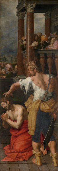 Beheading of Saint Georges by Ambrosius Francken I Oil Painting