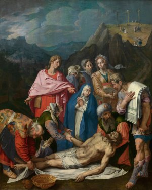 Christ's Entombment by Ambrosius Francken I Oil Painting