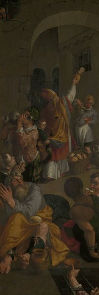 Saint Eligius of Noyon Visits the Prisoners by Ambrosius Francken I Oil Painting